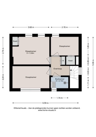 Floorplan - Kerklaan 5, 9521 CB Nieuw-Buinen